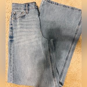 Aeropostale High Rise Super Wide Leg Jeans